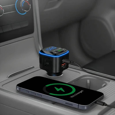 فرستنده FM و شارژر فندکی گرین لاین مدل FM Transmitter