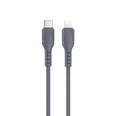 شارژر فندکی Porodo Blue Riva 60W دو پورت USB-C به همراه کابل USB-C به Lightning