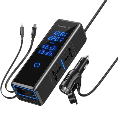 اینورتر خودرو پاورولوژی مدل X 2 AC SOCKET توان 300 وات