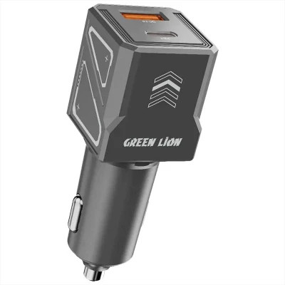 شارژر فندکی 60W گرین لاین مدل Dual Volt GNDVC12CC