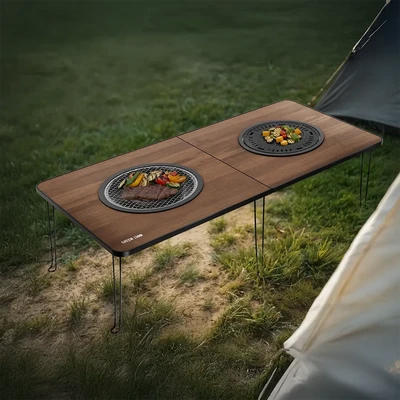 باربیکیو و میز قابلحمل گرین لاین مدلFold Grill Mate