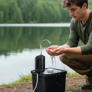 پمپ آب هوشمند شارژی گرین لاین مدل Smart Water Pump