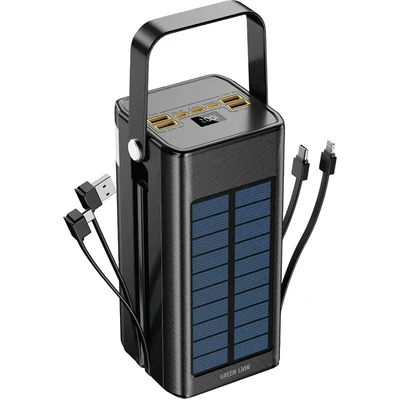 پاوربانک خورشیدی گرین لاین مدل Solar X ظرفیت ۱۰۰ هزار میلی آمپر