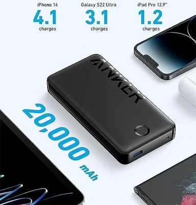 پاوربانک انکر مدل PowerCore 20k II ظرفیت 20000 میلی آمپر ساعت