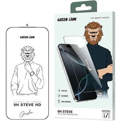 گلس شفاف گوشی گرین لاین مدل 9H Steve HD