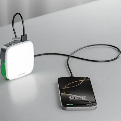 چراغ LED خورشیدی گرین لاین مدل Lumenix با پاور بانک ۲۰۰۰ میلیآمپر