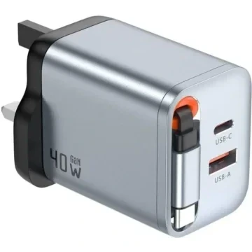 آداپتور شارژر 40 وات مدل بریتانیا  40W