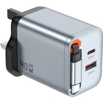 آداپتور شارژر 40 وات مدل بریتانیا 40W