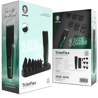 ماشین اصلاح گرین لاین مدل TrimFlex با تیغه استیل ضد زنگ و برش مستقیم