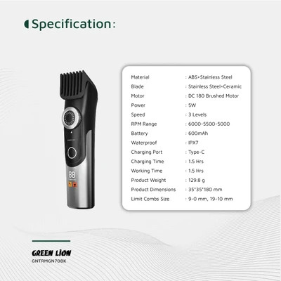 ماشین اصلاح بدن گرین لاین مدل Trim Gen 70