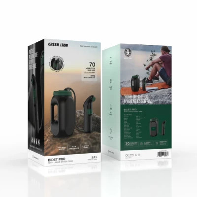 سر دوش و بیده همراه با مخزن آب مسافرتی گرین لاین مدل Bidet Pro