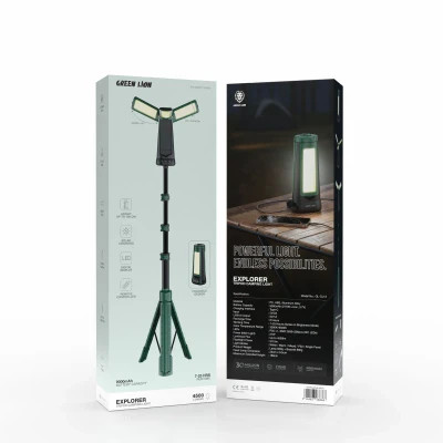 چراغ سیار شارژی 180 سانتی متری گرین لاین Explorer Tripod Camping Light
