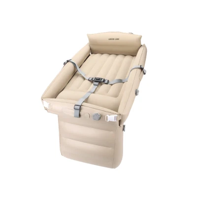 تشک بادی نوزاد همراه با پمپ شارژی گرین لاین مدل 089162 Green Lion Inflatable Toddler Travel Bed