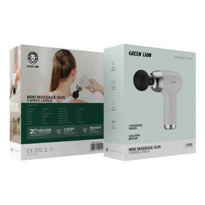 ماساژور تفنگی گرین لاین با ۶ سطح سرعت Mini Massage Gun