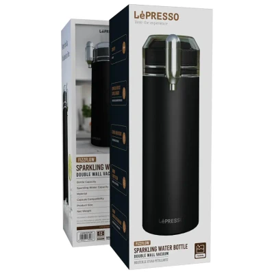 بطری سودا ساز لپرسو(LPWB750ML)Lepresso Sparkling Water Bottle Double Wall Vacuum