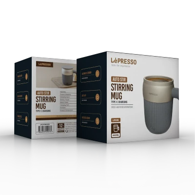 تراول ماگ هوشمند همزن دار لپرسو مدل Stirring Mug