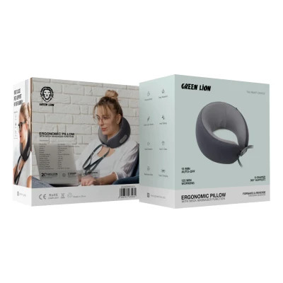 بالش و ماساژور گردن گرین لاین مدل Ergonomic Neck Pillow