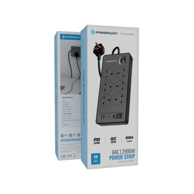 چندراهی برق هوشمند تایمر دار پاورولوژی مدل PWCUQC046BK
