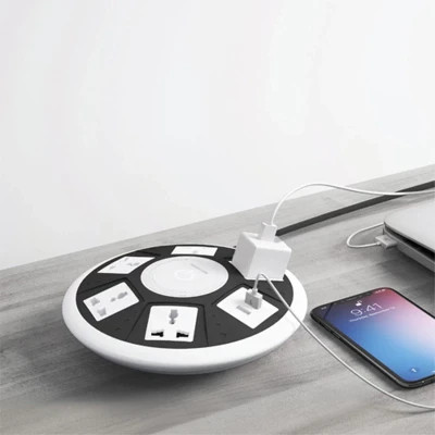 چندراهی برق گرین مدل GN7N1PSKT13 ظرفیت ۵ عدد با طول کابل ۲ متر