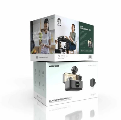 میکروفون بی سیم جی ال ام لایت گرین لاین مشکی و صورتی Green GLM-Wireless Mic Lite