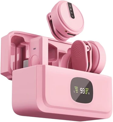 میکروفون بی سیم جی ال ام لایت گرین لاین مشکی و صورتی Green GLM-Wireless Mic Lite