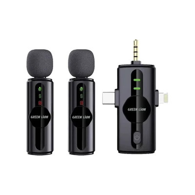 میکروفون یقه ای گرین لاین مدل GM-80X دو کاربره وایرلس