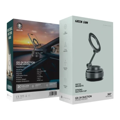نگهدارنده گوشی ساکشن گرین لاین GREEN LION GX-34