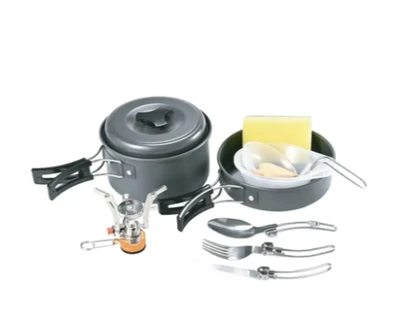 ظروف کمپینگ گرین لاین 10IN1 Camping Cookware