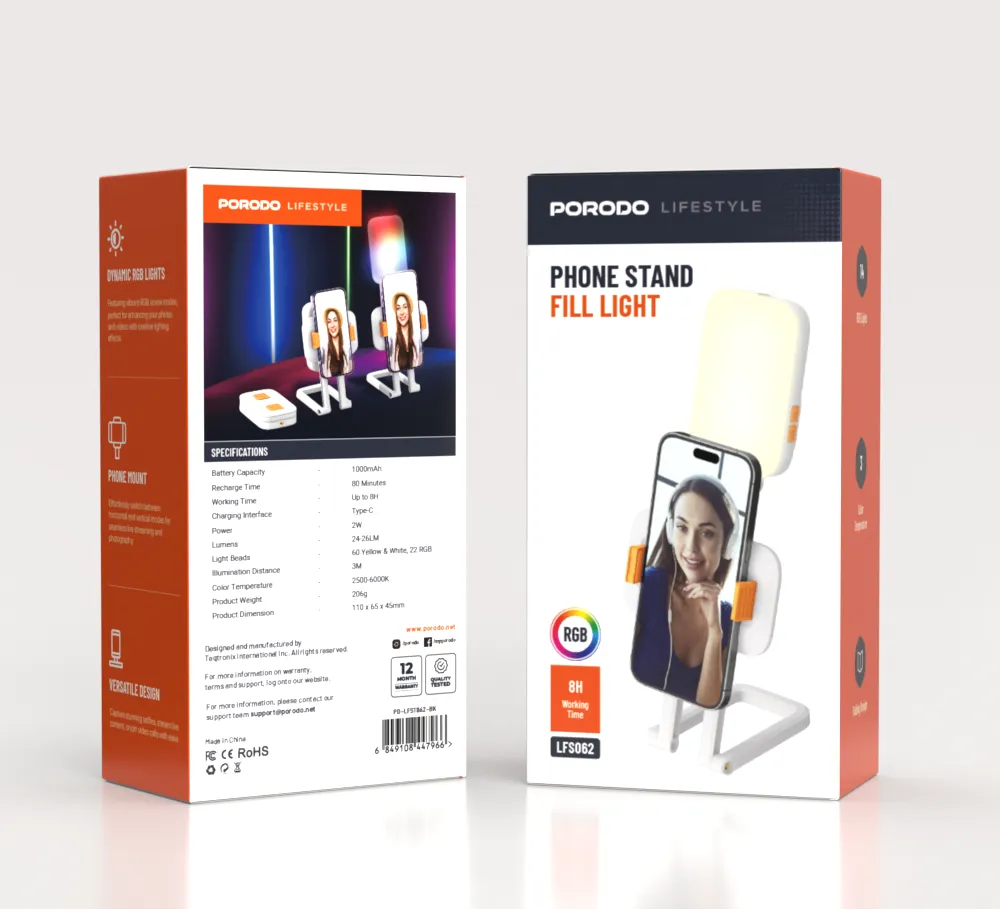 استند گوشی رومیزی پرودو همراه با نور مدلFill Light