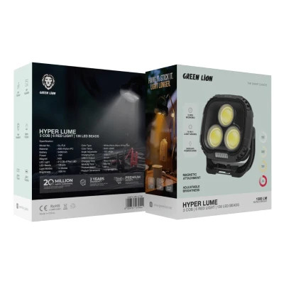 چراغ کمپینگ و کار 1000 لومن گرین لاین مدل Green Lion Hyper Lume