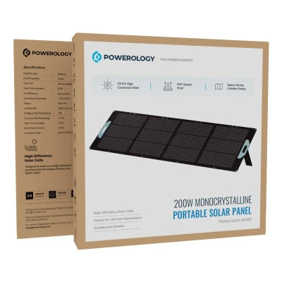 پنل خورشیدی قابل حمل پاورولوژی مدل 200W Monocrystalline