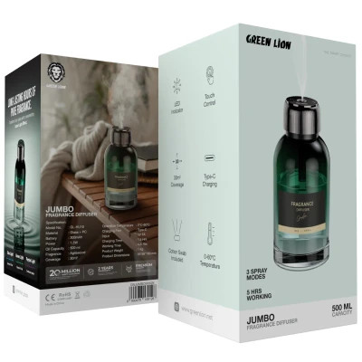 خوشبو کننده هوا گرین لاین مدلJumboظرفیت 500میلی لیتر با رایحه Agilawood