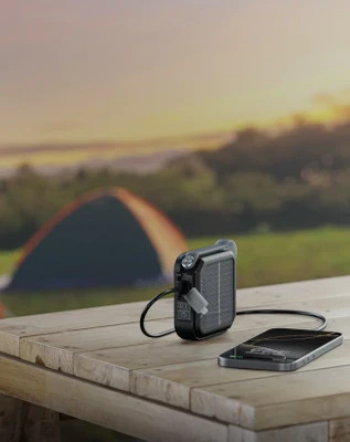 چراغ LED خورشیدی با پاوربانک4000میلی آمپر گرین لاین مدلSolar Lumix